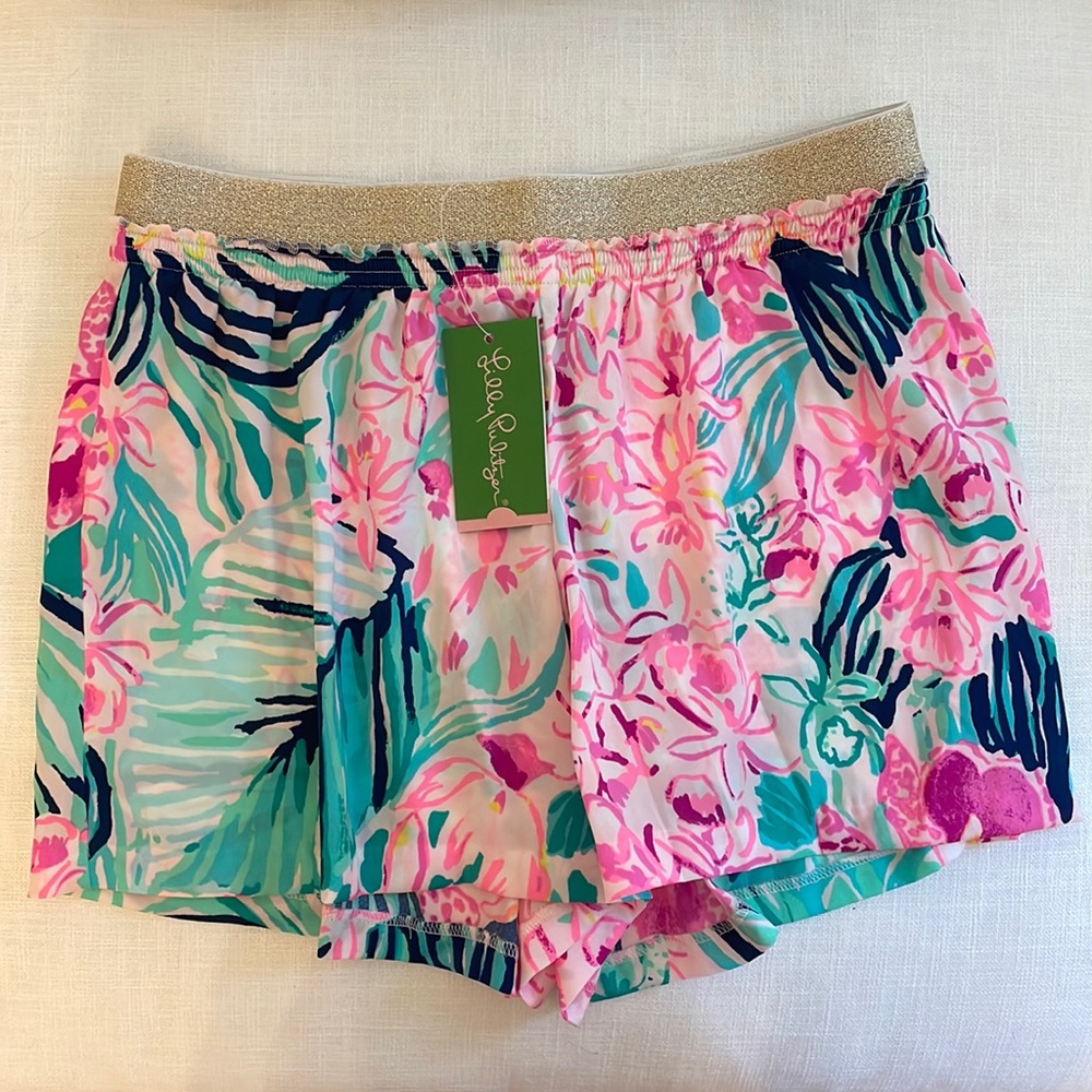 NWT Lilly Pulitzer Rylan shirt in via flora print